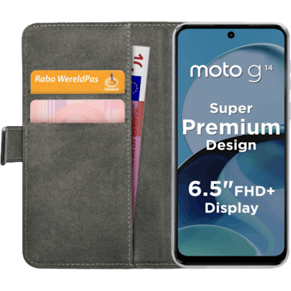 Mobilize Moto G14 Portemonnee Hoesje - Voorkant