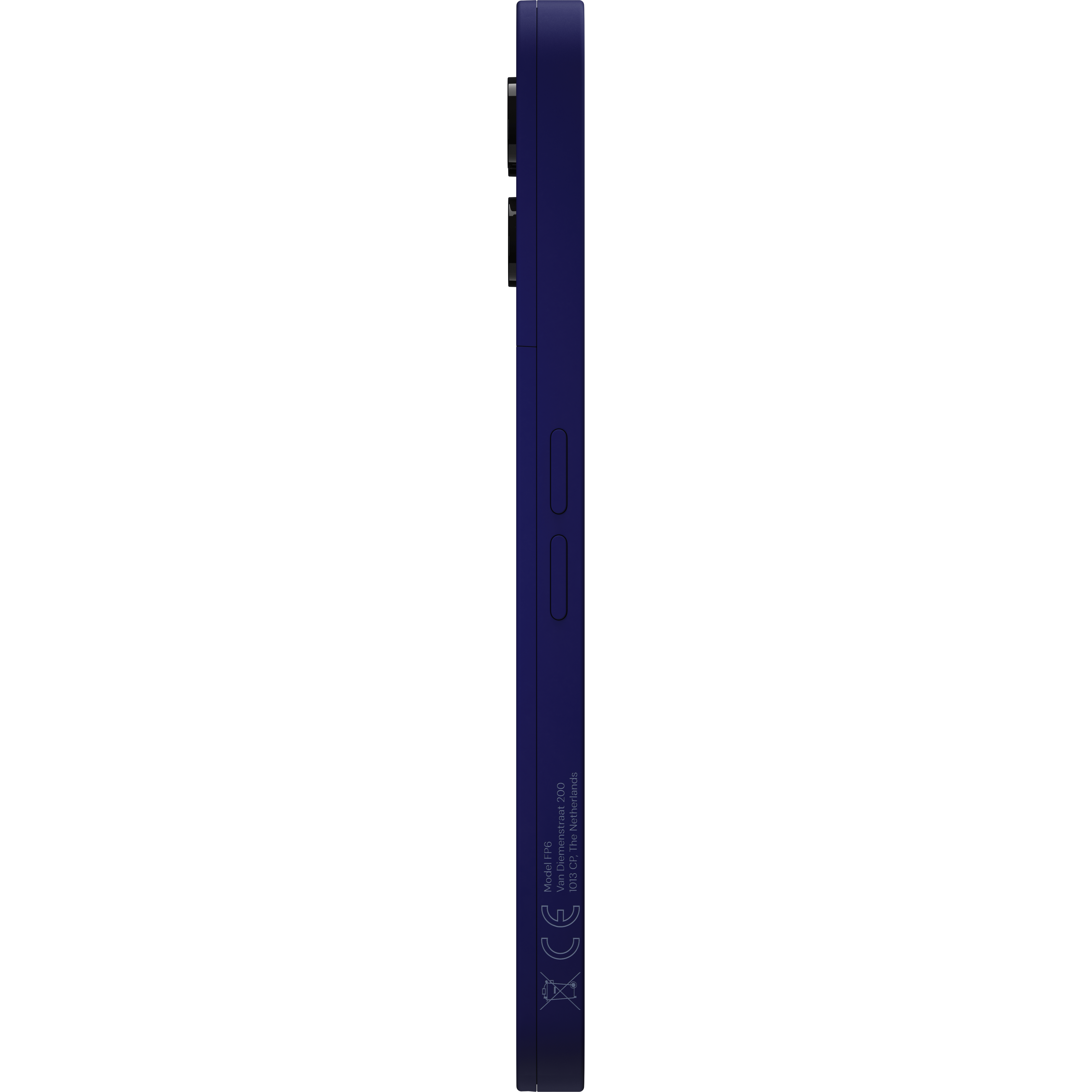 Fairphone (Gen. 6+) Cobalt Blue - Zijkant