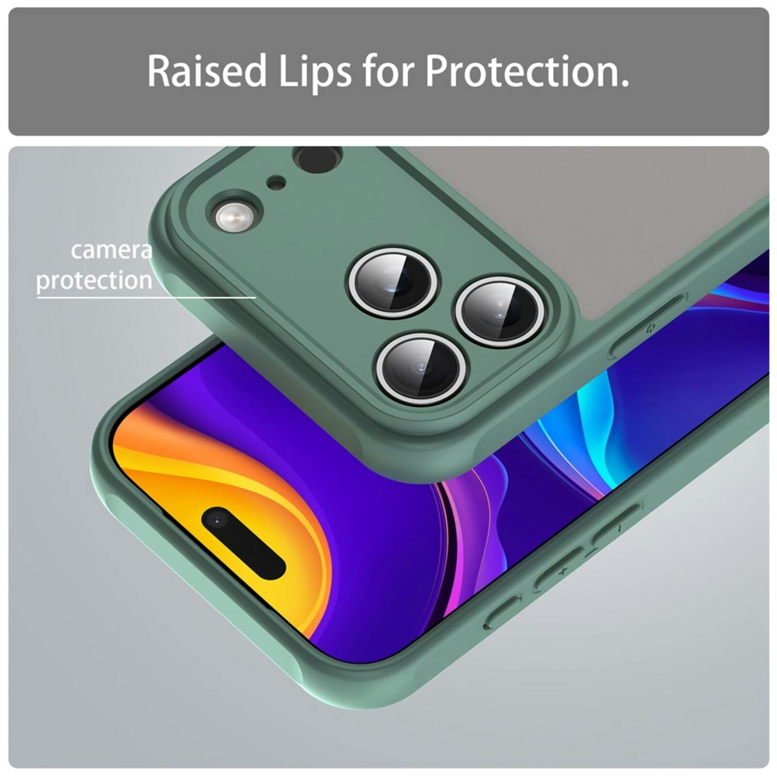 Mocaa Apple iPhone 17 Pro Slim Anti-Shock Hoesje Groen