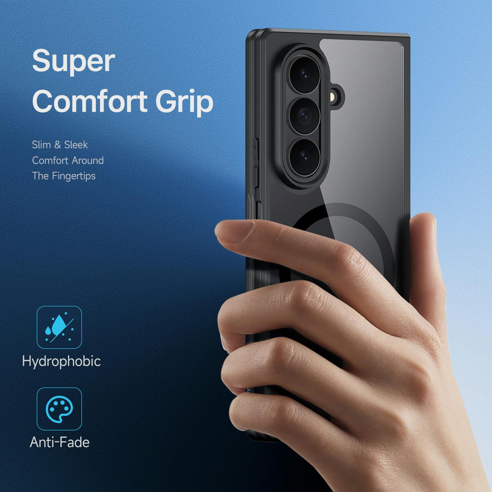 DUX DUCIS Samsung Galaxy Z Fold8 Aimo Series Qi2 Beschermhoesje Zwart