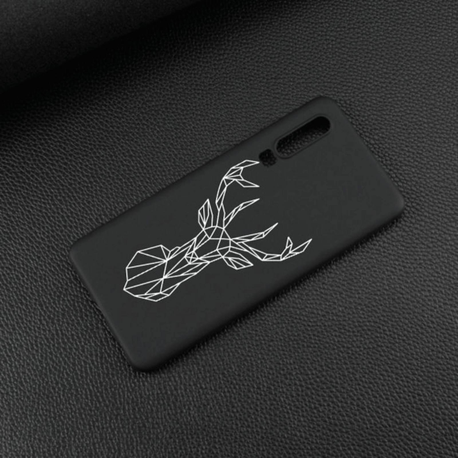 Mocaa Huawei P30 hoesje elk Zwart