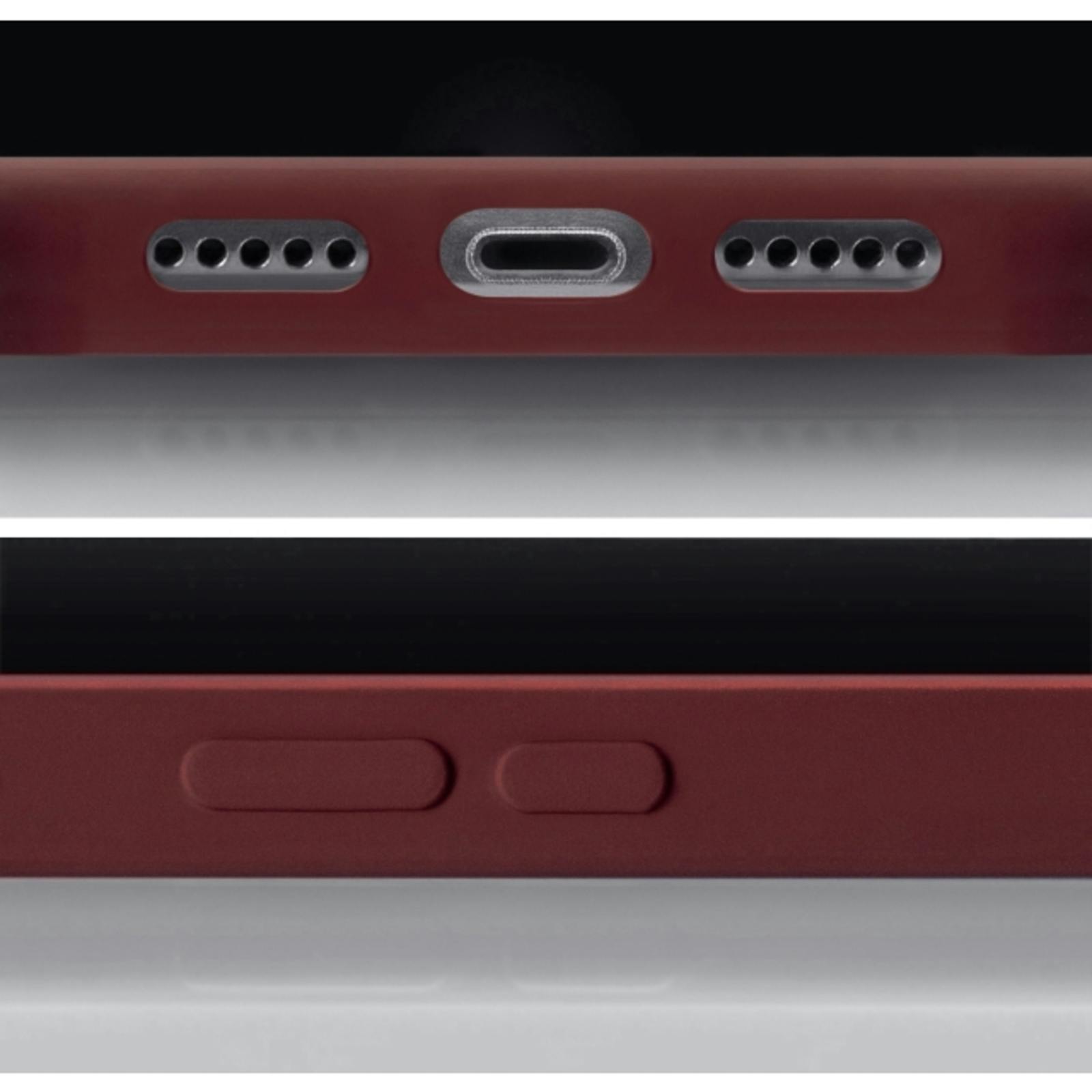 Mobilize iPhone 14 Pro Max Hoesje met Kaarthouder Bordeaux