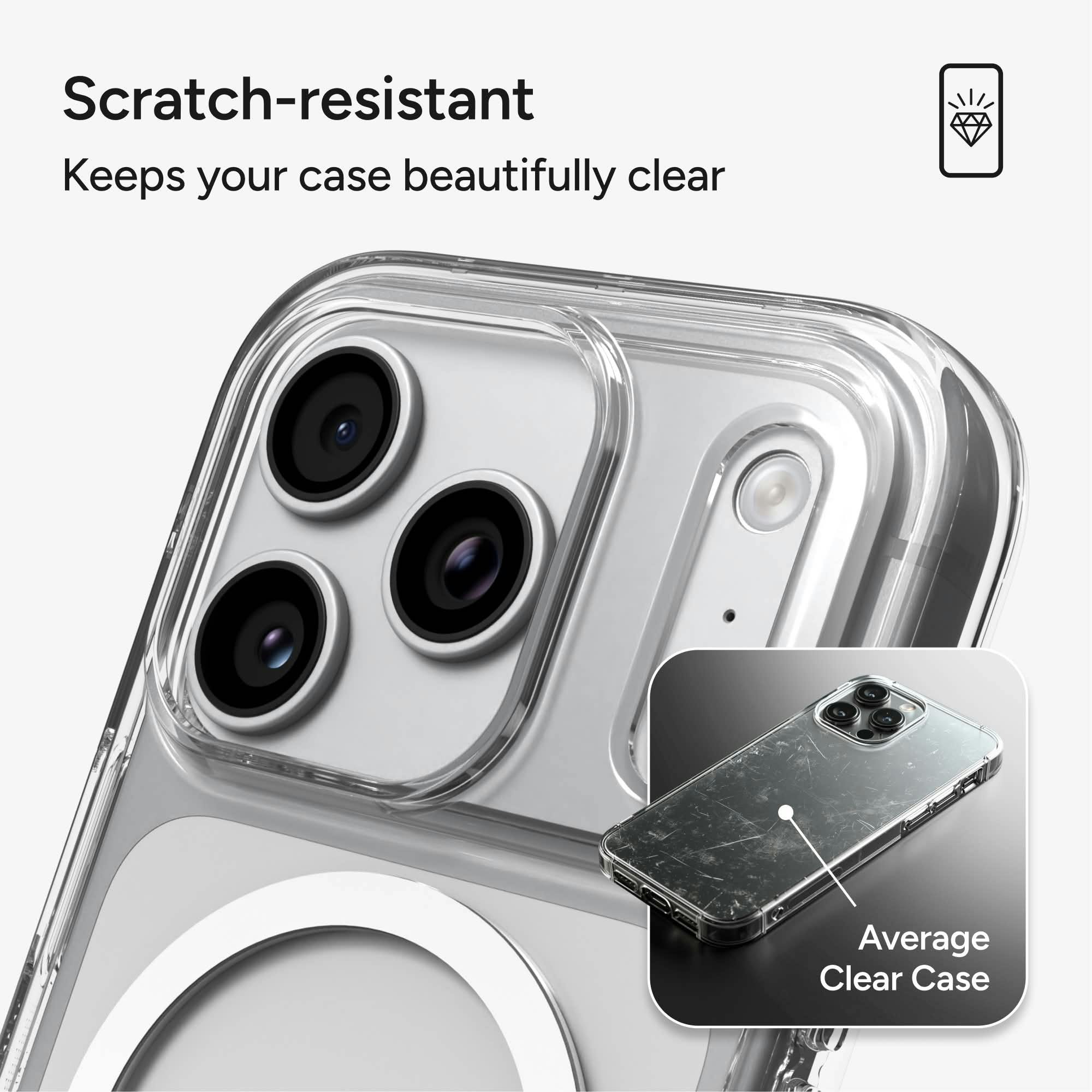 ZAGG iPhone 17 Pro / 18 Pro MagSafe Crystal Palace Hoesje Transparant