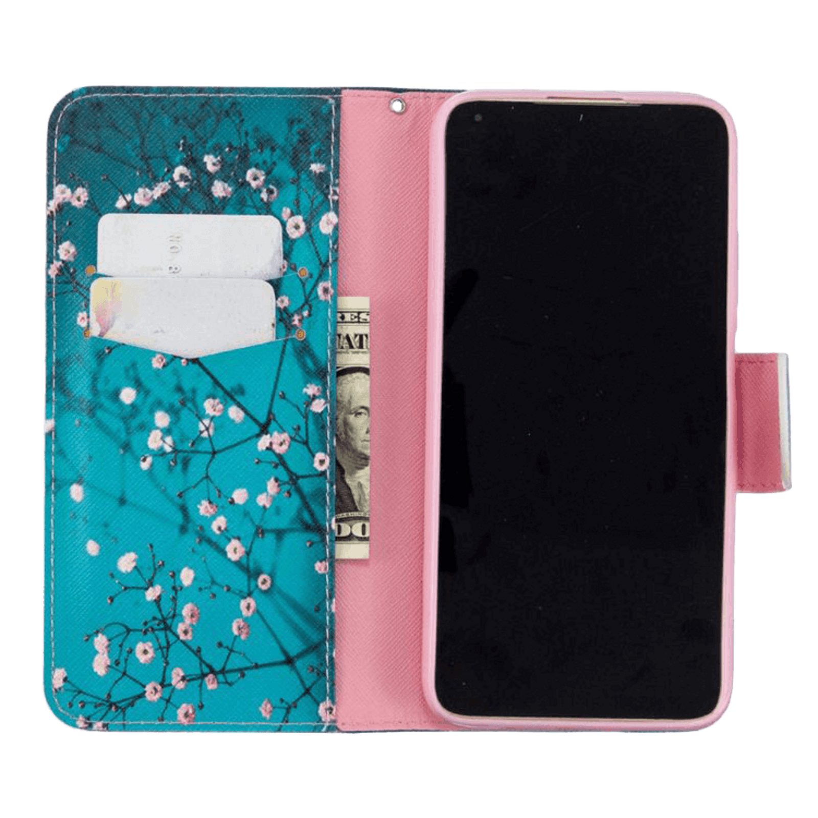 Comfycase Huawei P40 Lite bookcase boesje bloesem Meerkleurig