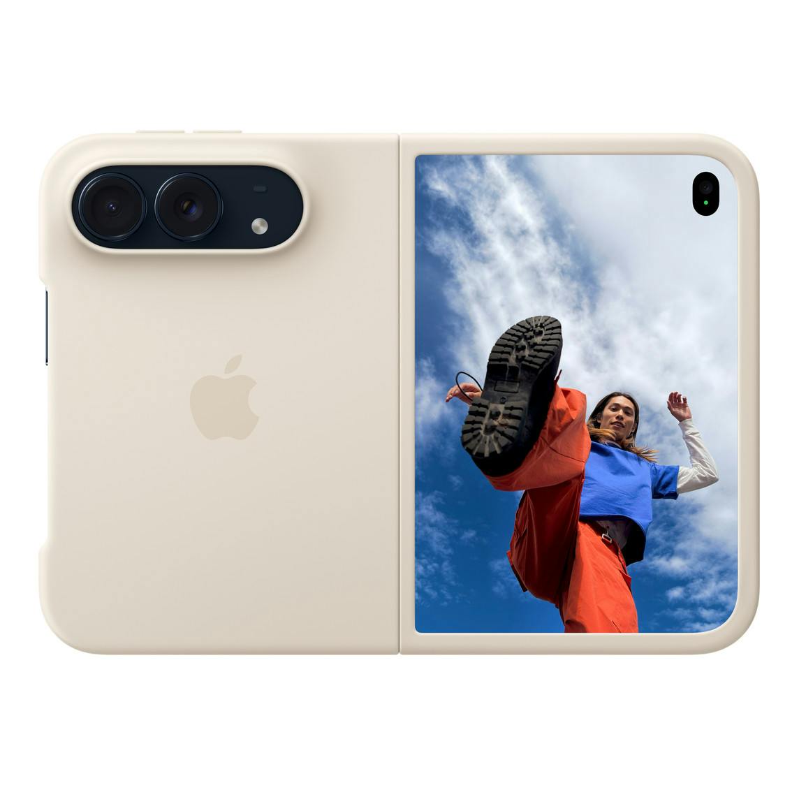 Apple iPhone Duo Hoesje Zand