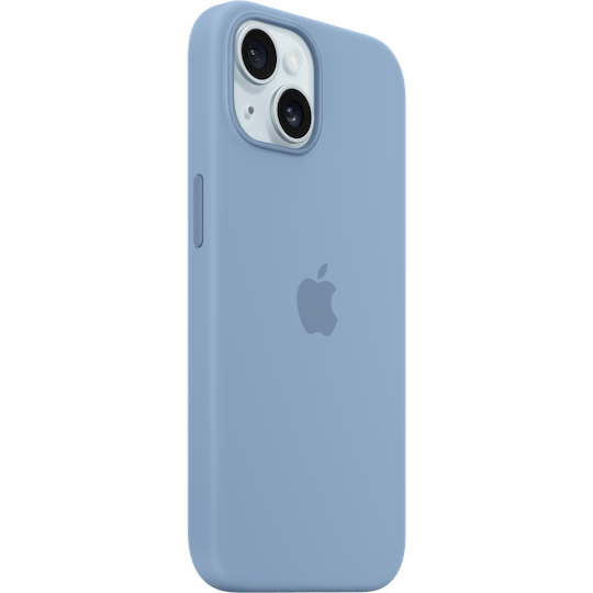 Apple iPhone 15 Plus MagSafe Siliconen Hoesje Blauw