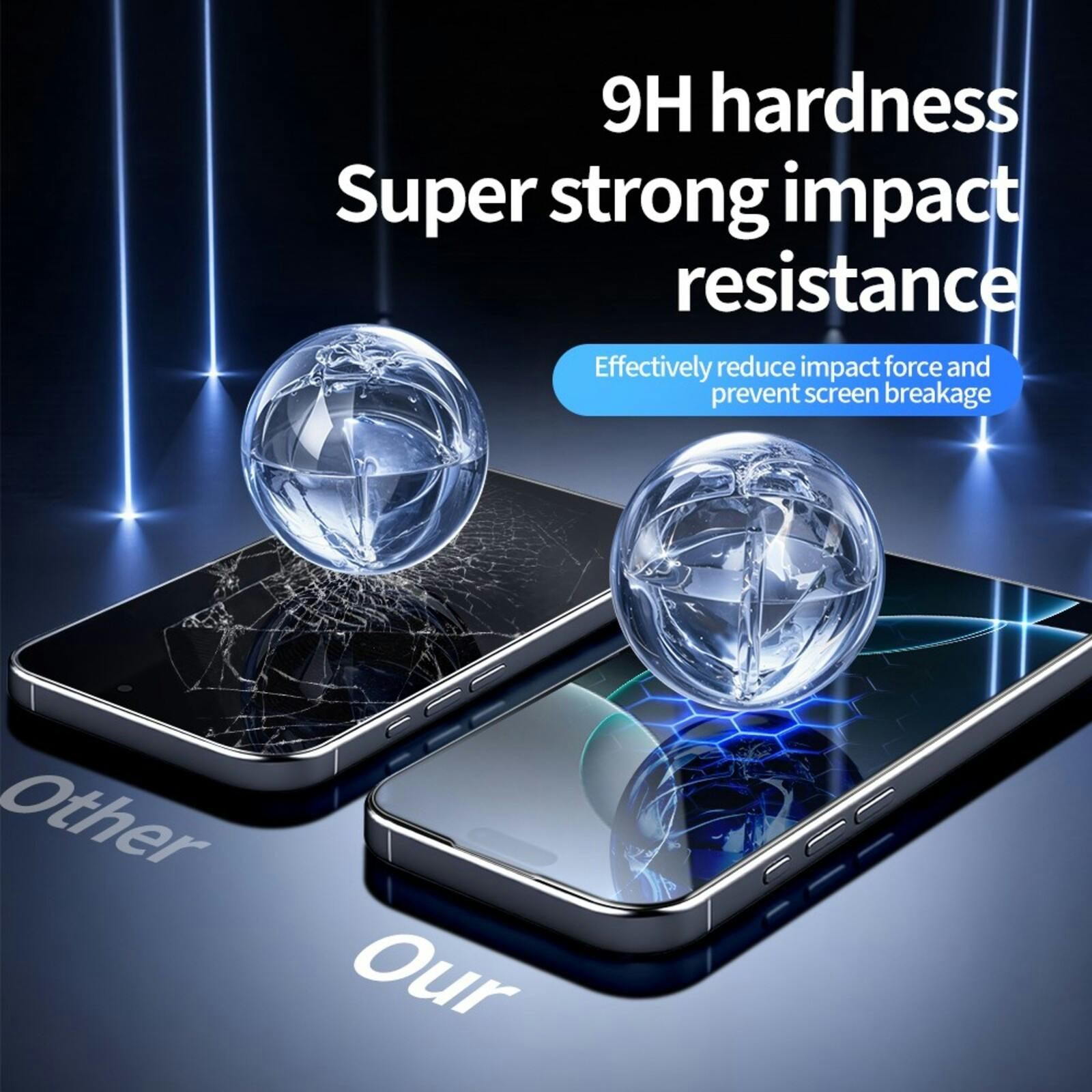 DO AS YOU WISH iPhone 15 Full Screen Tempered Glass Screenprotector Transparant