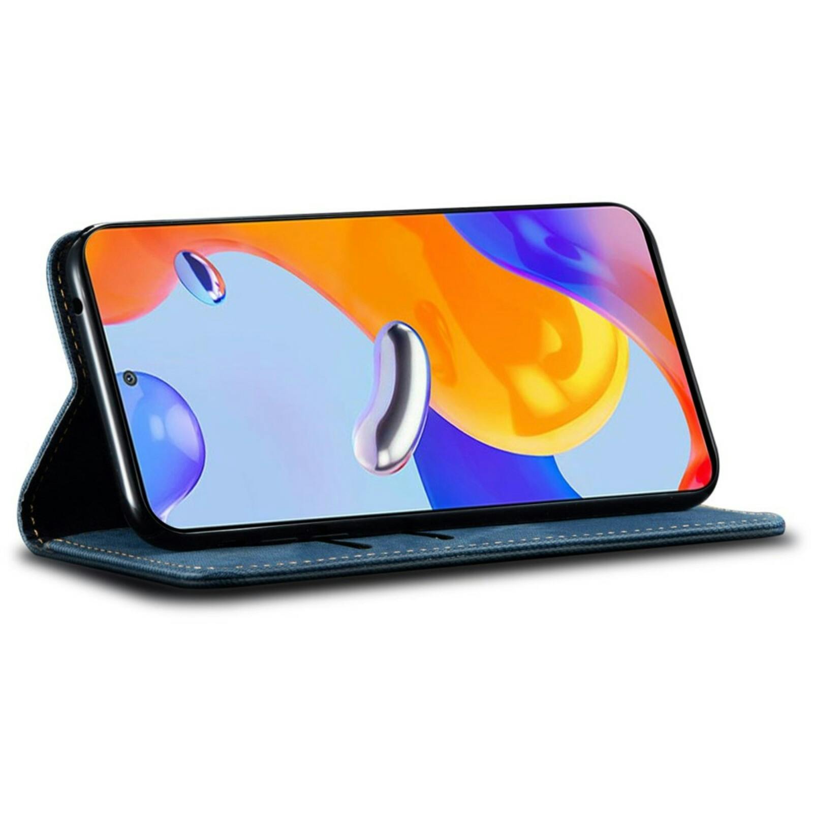CaseBody Xiaomi Redmi Note 13 5G Denim Bookcase Blauw