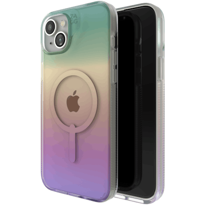 ZAGG iPhone 15 Plus Milan Snap MagSafe Hoesje Holografisch - Voorkant & achterkant