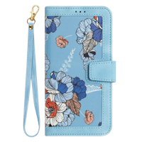 Mocaa Apple iPhone 15 Floral Series Bookcase Blauw