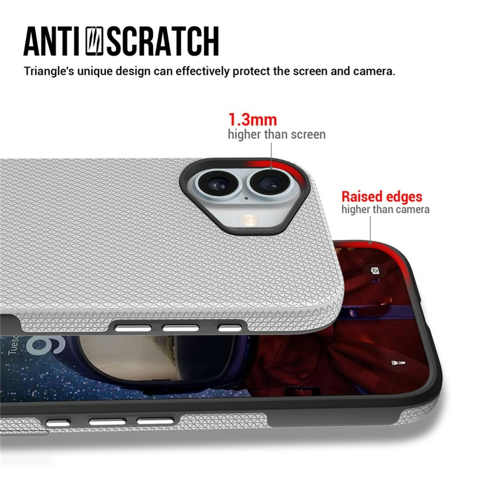 Mocaa Apple iPhone 17 Rugged MagSafe Hoesje Zilver