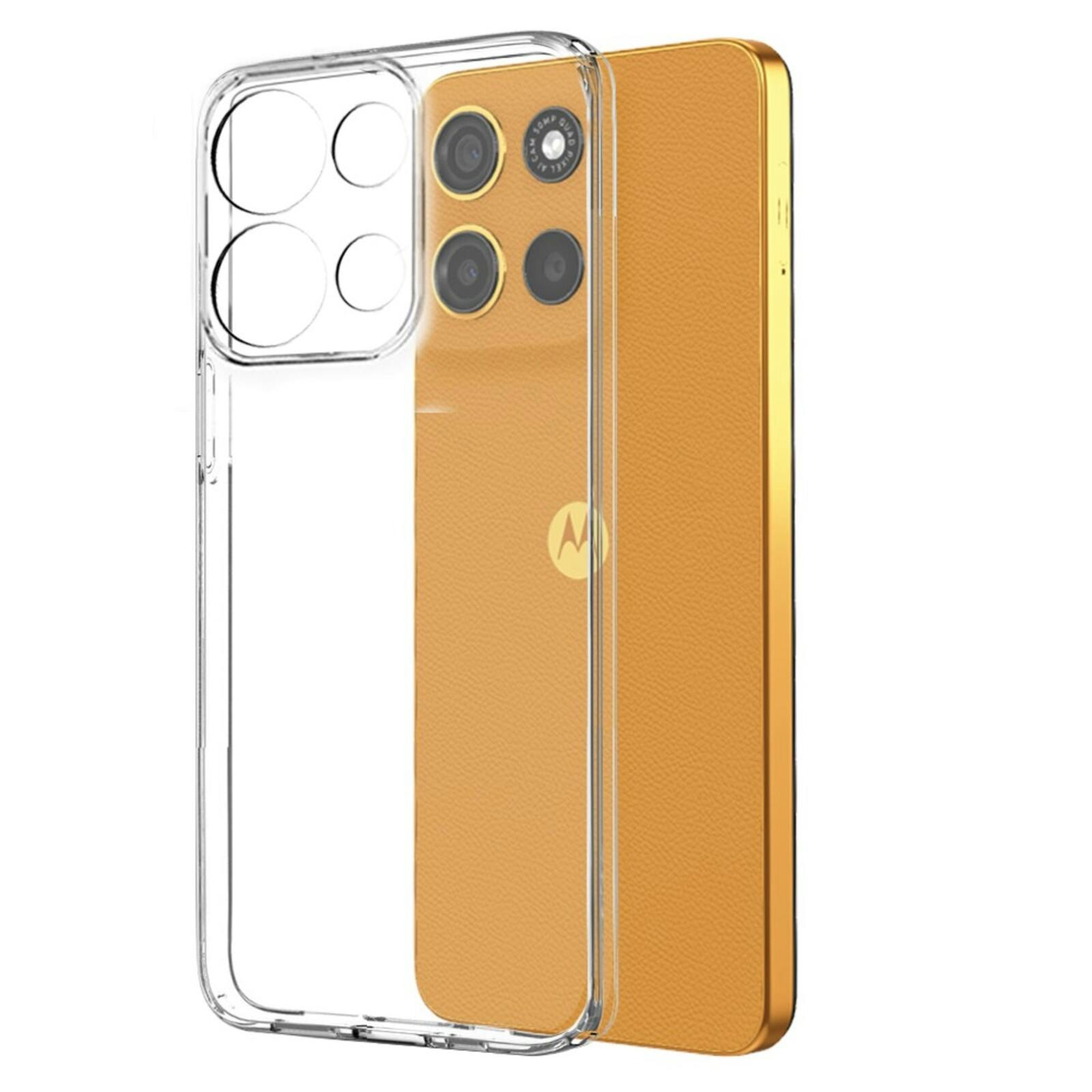 Northjo Motorola Moto G17 (Power) Hoesje en Screenprotector Transparant