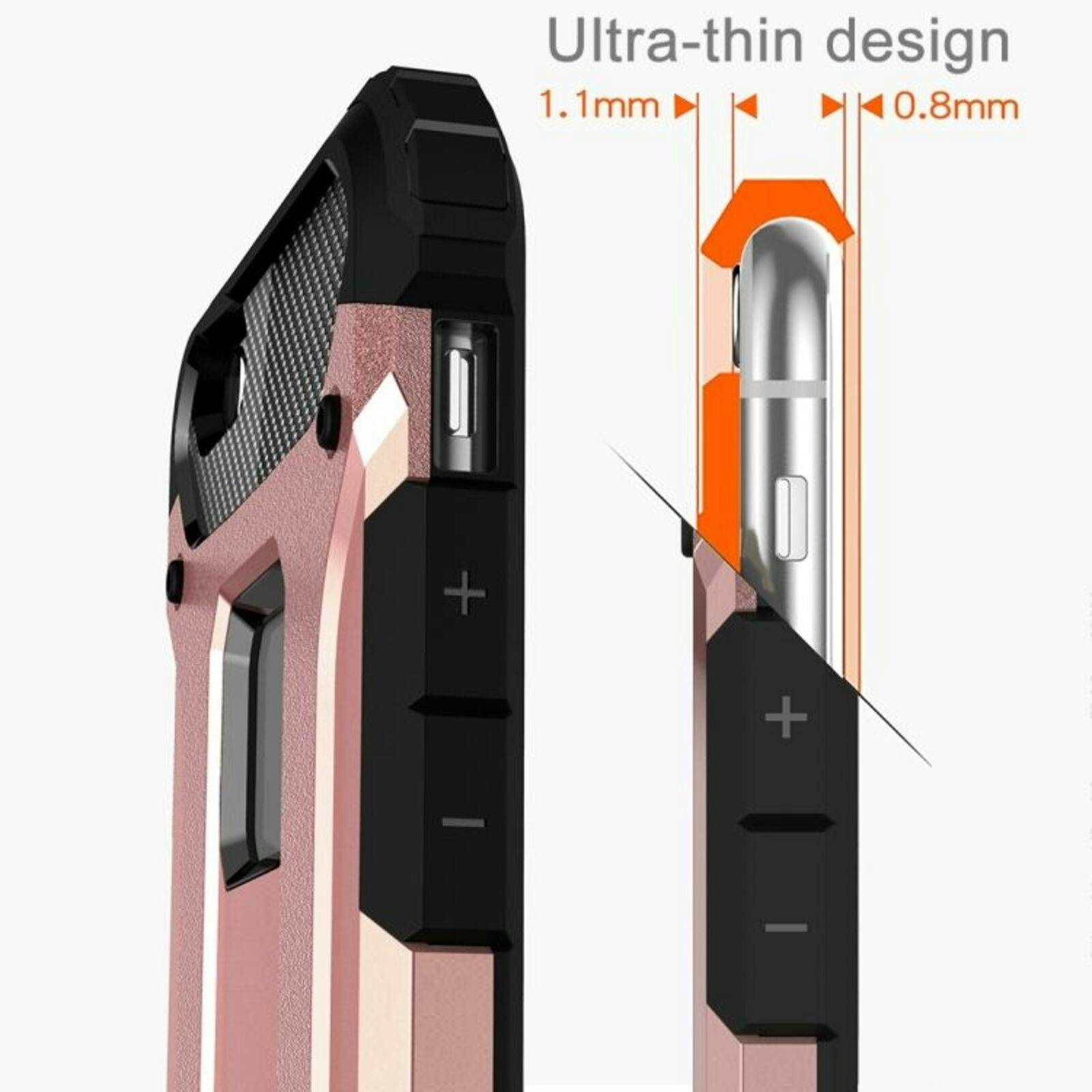 CaseBody iPhone 6 / 6s Hoesje Steel Armor Roségoud