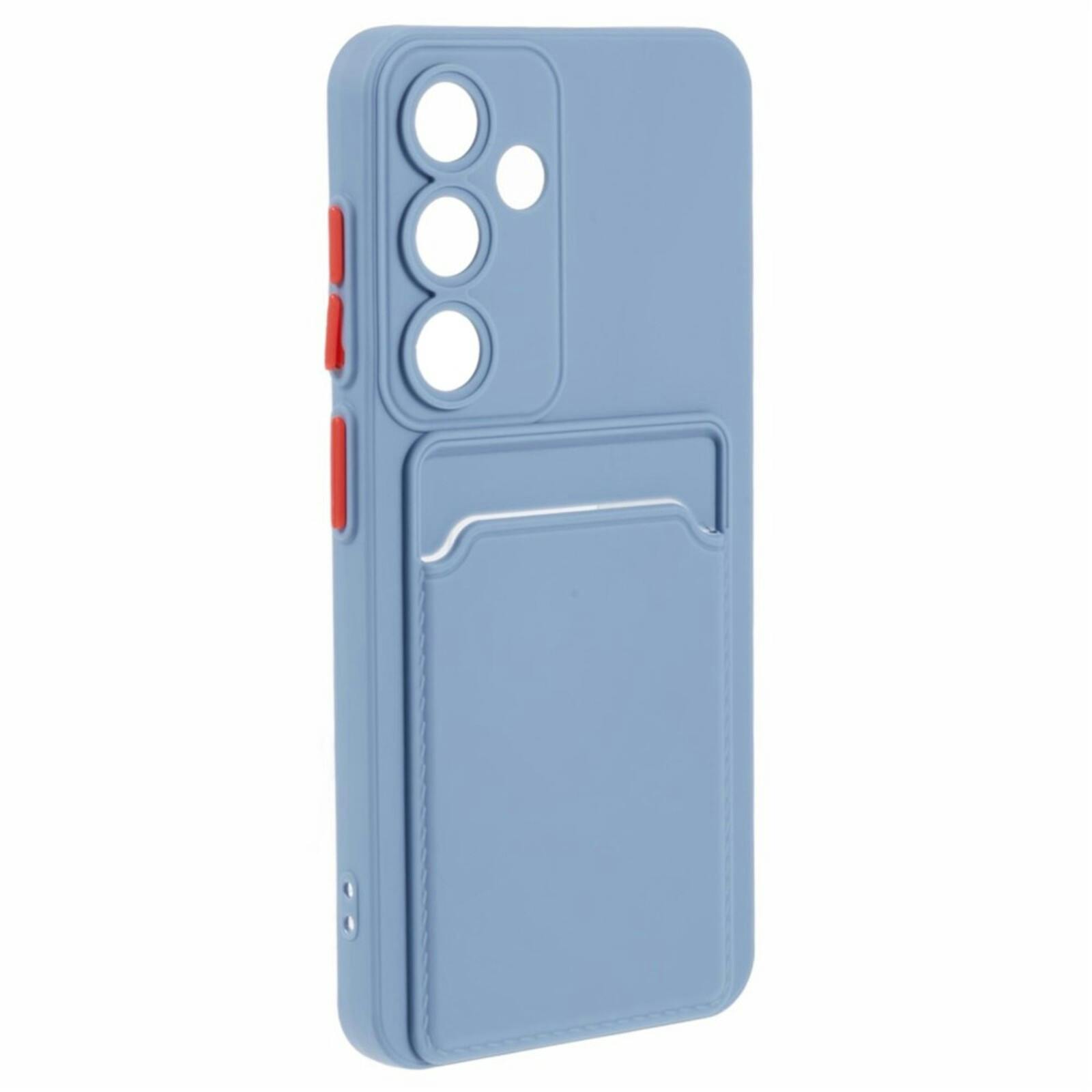 CaseBody Samsung Galaxy A05s Telefoonhoesje met Kaarthouder Blauw