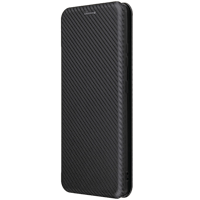 Comfycase Samsung Galaxy S21 Ultra Carbon Shell Flip Case Hoesje Zwart
