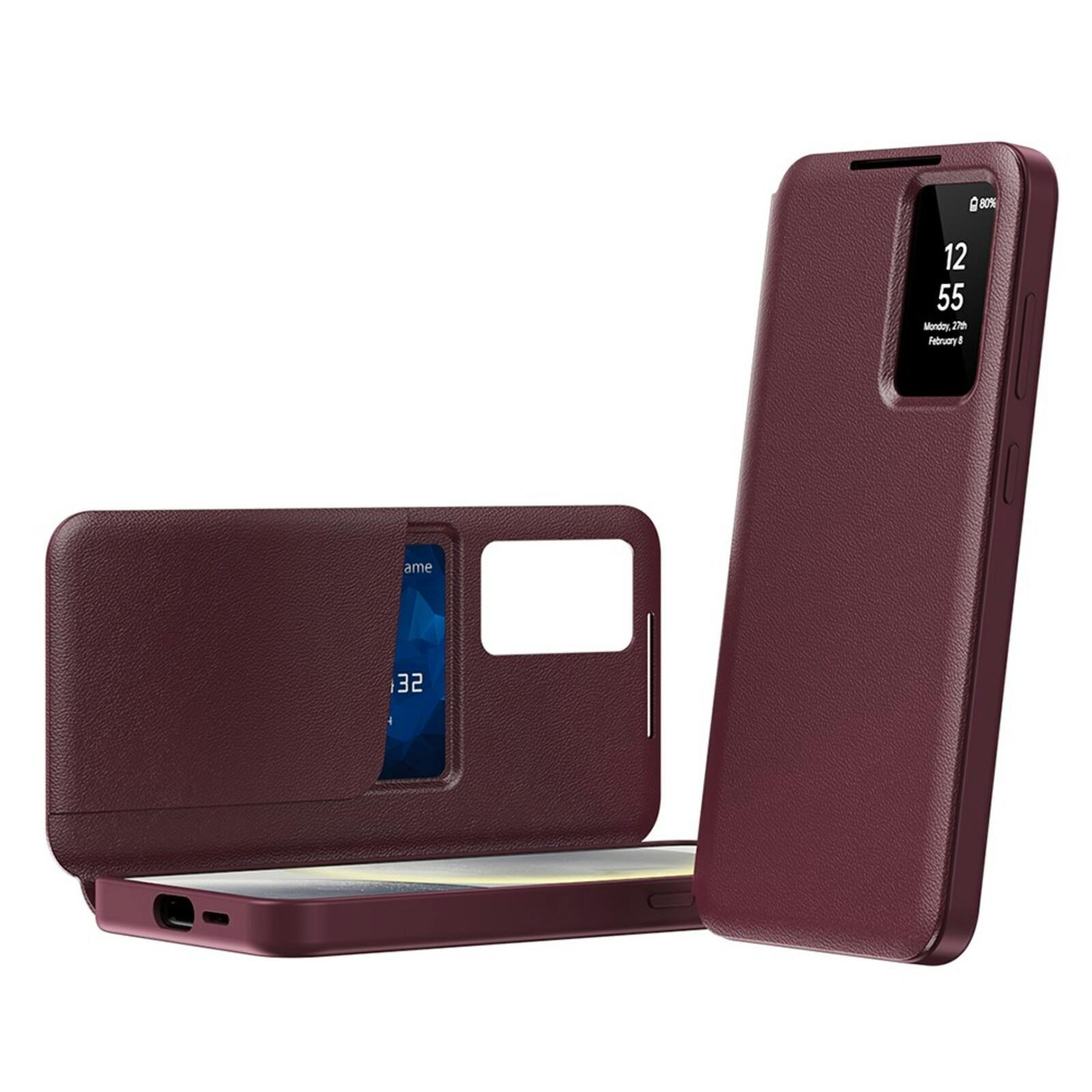 CaseBody Samsung Galaxy A55 Smart Cover Rood