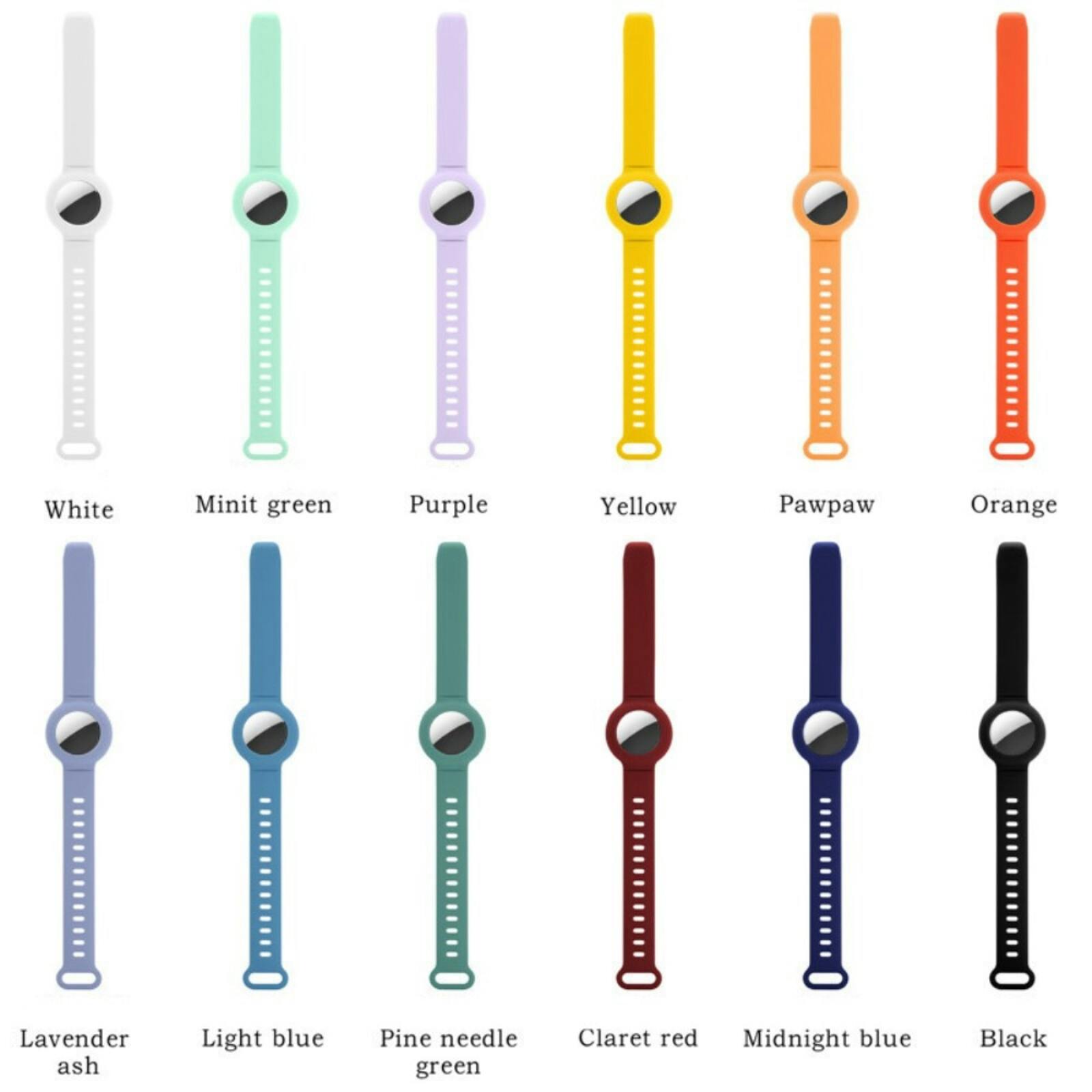 Mocaa AirTag Siliconen Armband Zwart