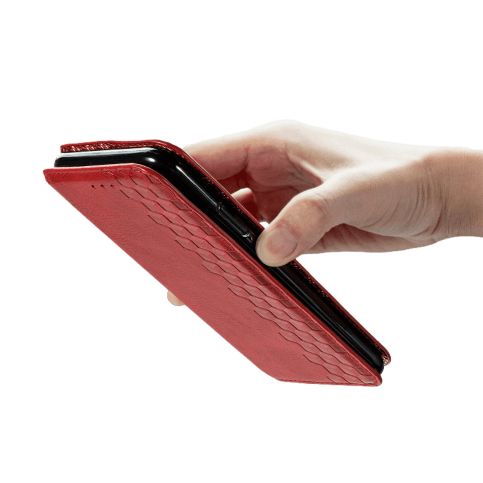 CaseBody Samsung Galaxy S20 Plus Cubic Telefoonhoesje met Magneetsluiting Rood