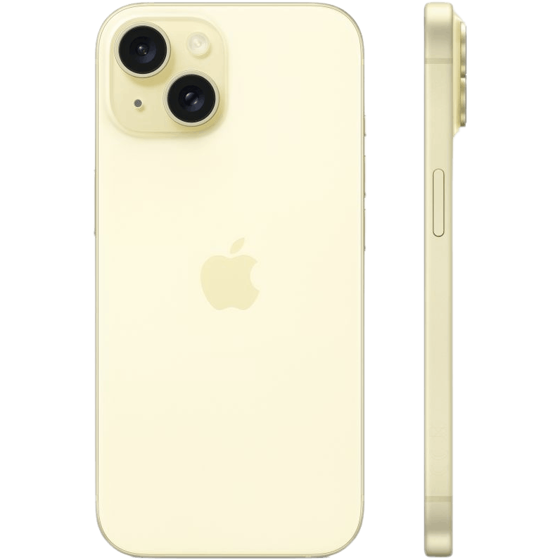 Apple iPhone 15 Yellow - Zijkant