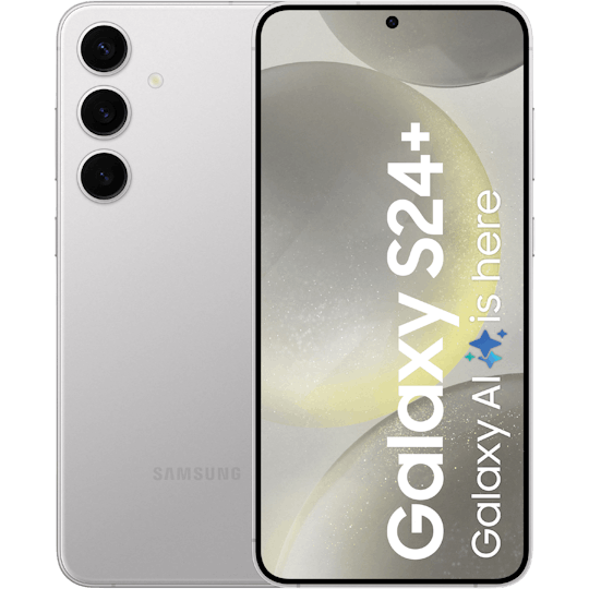 Samsung Galaxy S24 Plus Marble Grey - Voorkant & achterkant