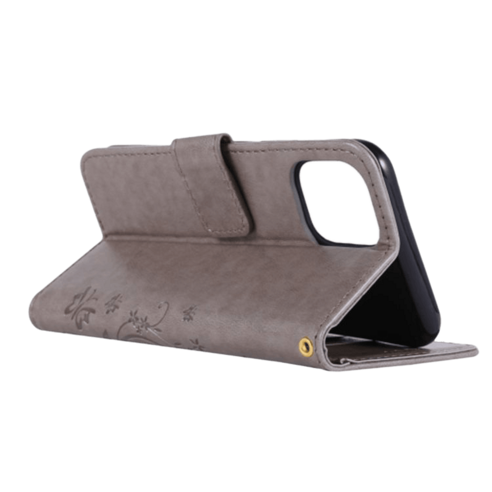 Mocaa iPhone 11 Pro Max Booklet Hoesje Grijs