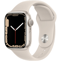 Apple Watch Series 7 41mm Starlight - Voorkant