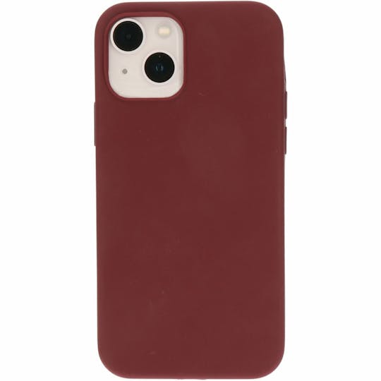 Mobiparts iPhone 13 Siliconen Hoesje Plum Red