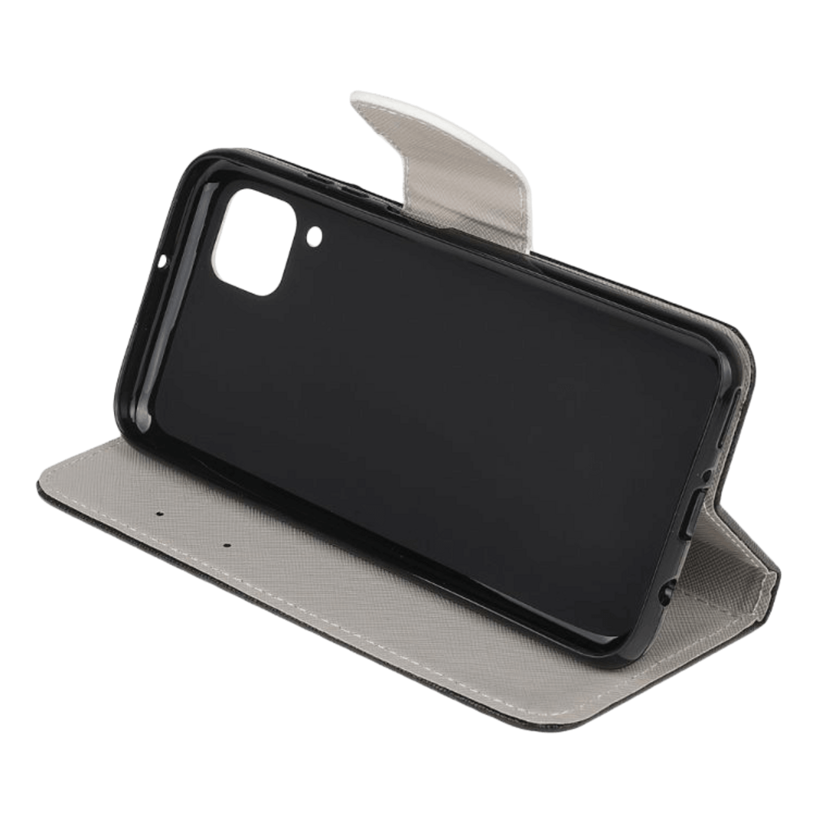 Comfycase Huawei P40 Lite Don't touch my bookcase hoesje Zwart