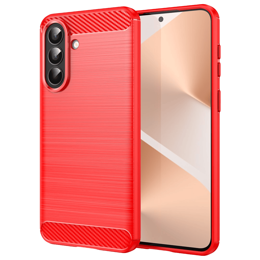 Amorus Samsung Galaxy A57 Schokbestendig Hoesje Rood