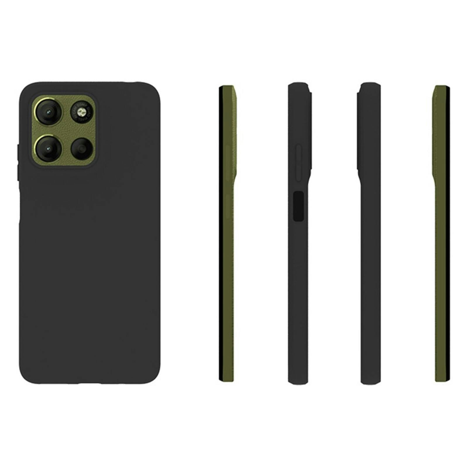 Mocaa Motorola G15 Slim-Fit Telefoonhoesje Zwart