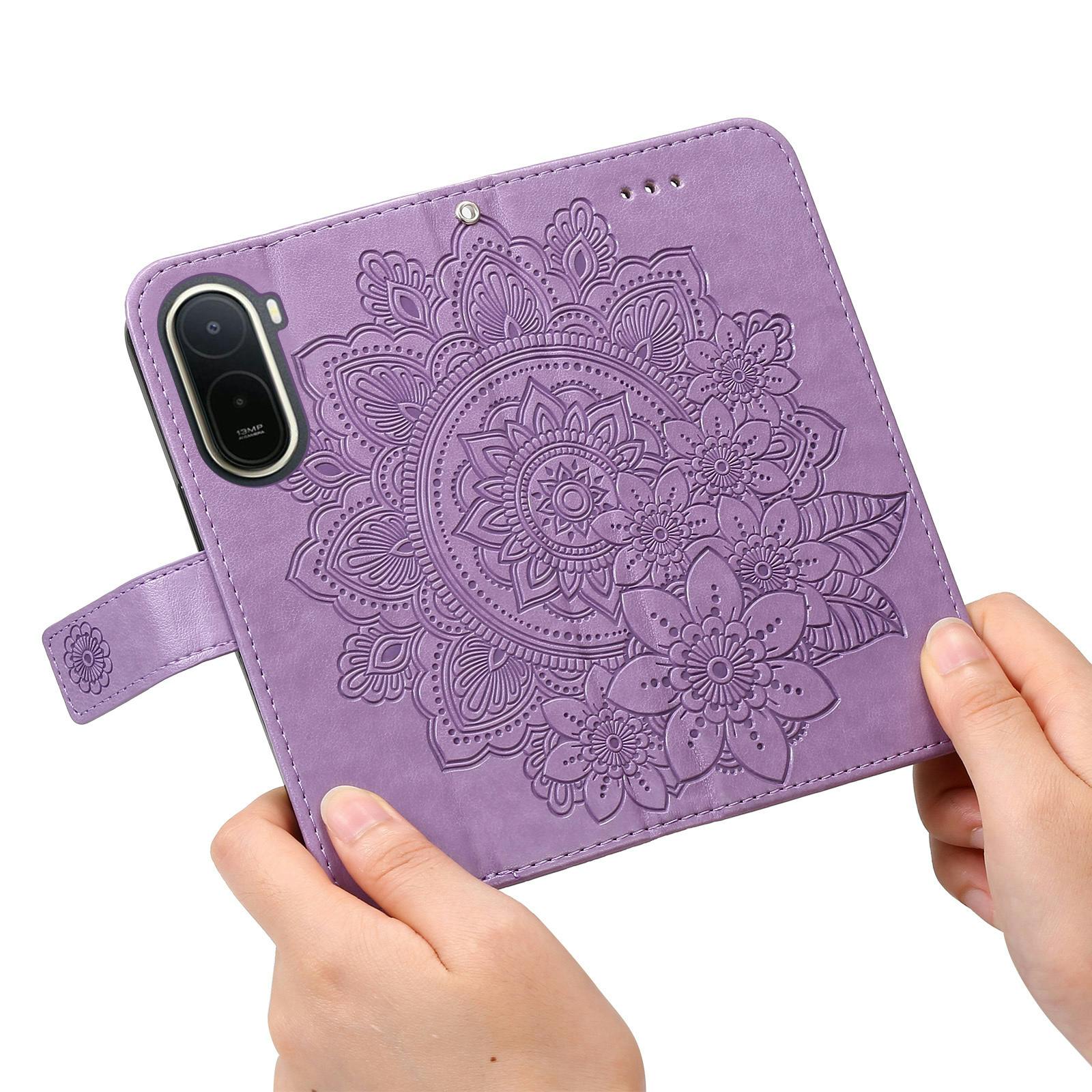 Mocaa Xiaomi Redmi A7 Pro Bookcase Hoesje Mandala Paars