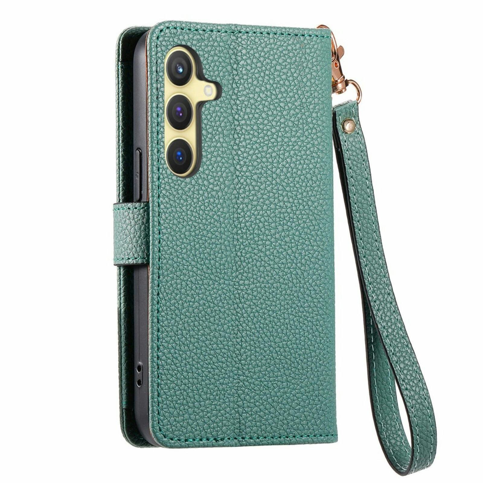 Mocaa Samsung Galaxy S24 Love Heart Wallet Hoesje Groen