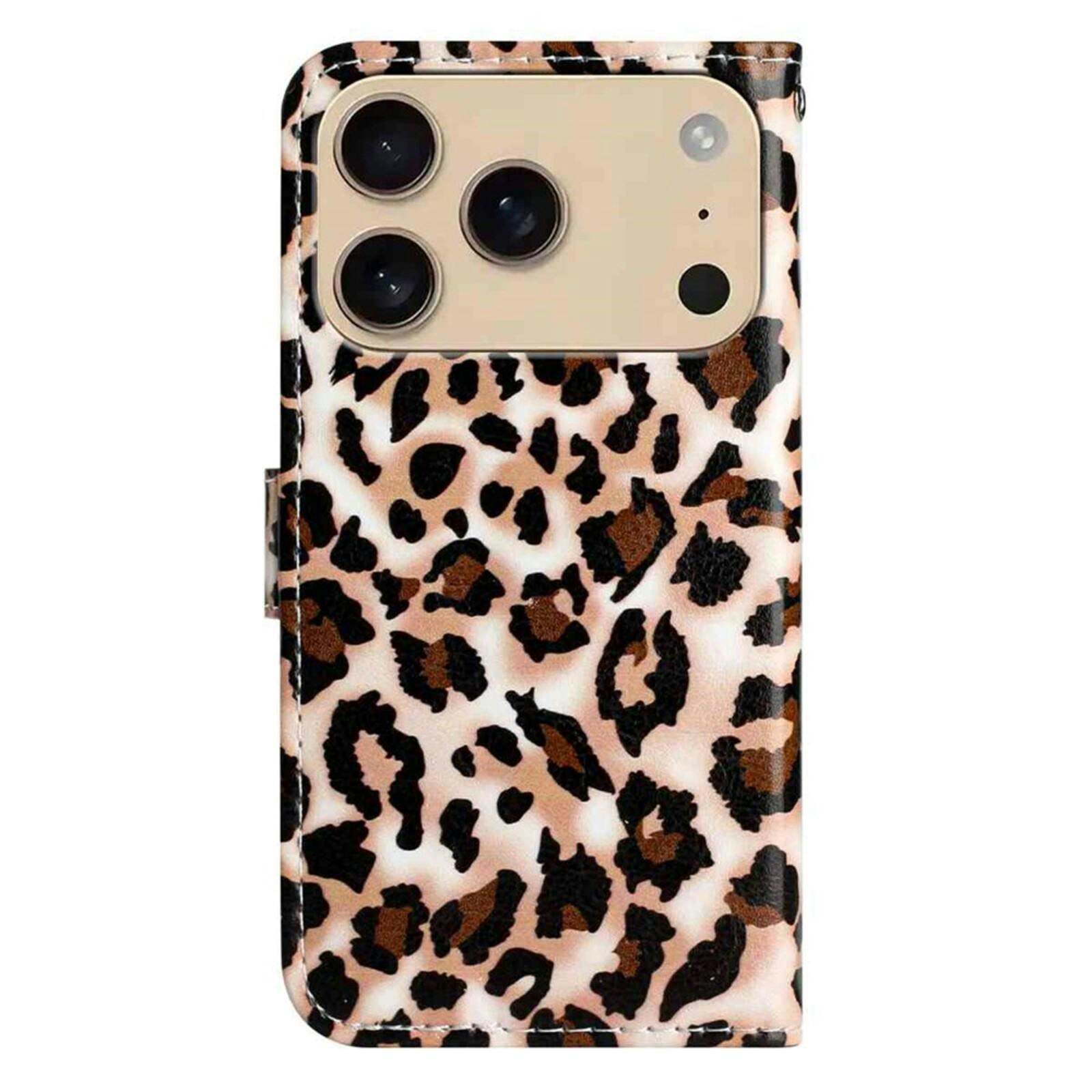Comfycase Apple iPhone 17 Pro Max Bookcase Luipaardprint Meerkleurig