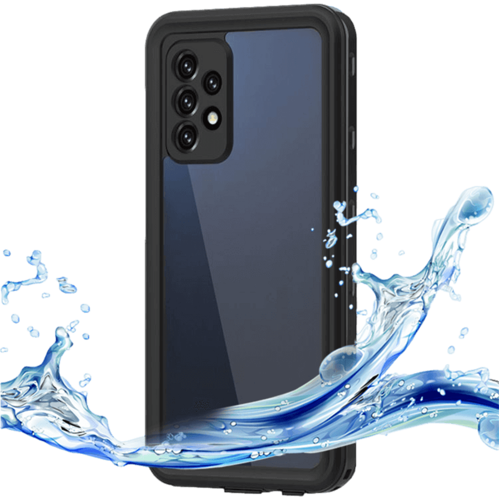 REDPEPPER Samsung Galaxy A52(s) Dot Pro Waterproof Beschermhoes Zwart