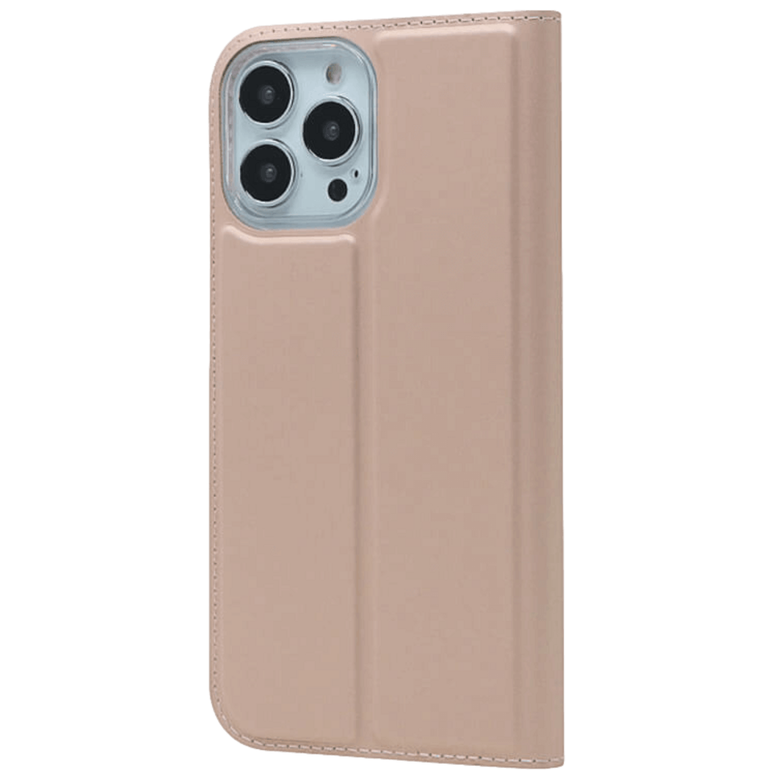 Comfycase iPhone 13 Pro Max Ultra-Slim Flip Case Magnetische Sluiting Roségoud