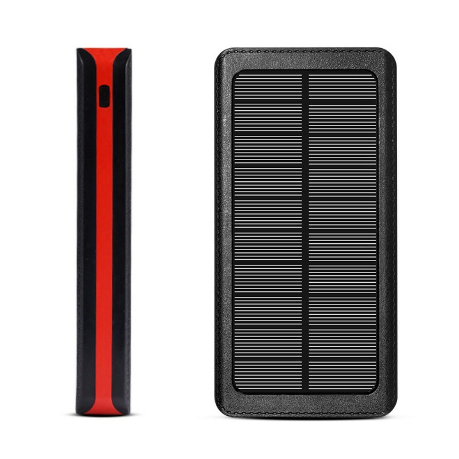 PSOOO 20.000mAh Solar Powerbank met Draadloos Laden Rood 20.000 mAh