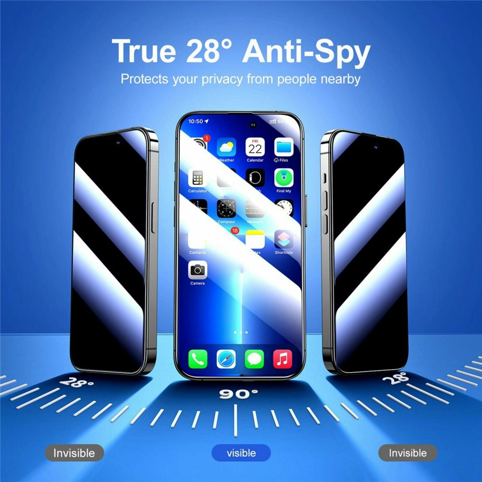 Joyroom iPhone 14 Pro Tempered Glass Screenprotector Privacy