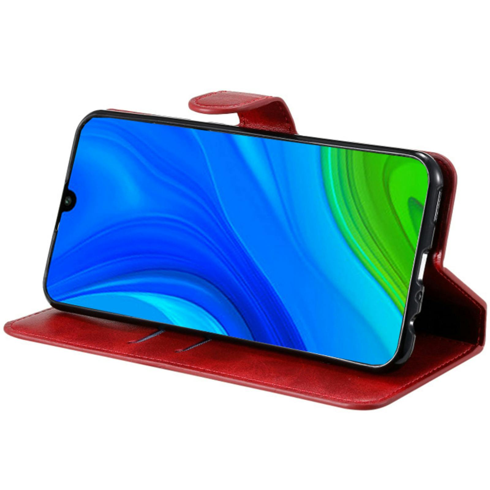 Mocaa Huawei P Smart 2020 Slim-Fit Boek Hoesje Rood