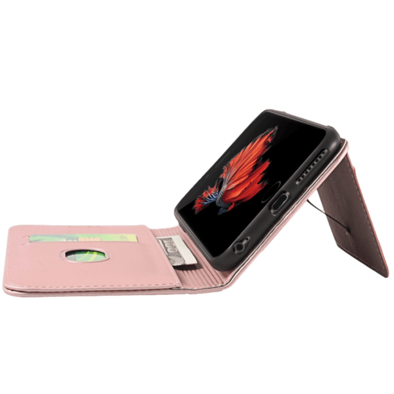 CaseBody iPhone 6 / 6s BESTE KOOP - Lux Bookcase Hoesje Roségoud