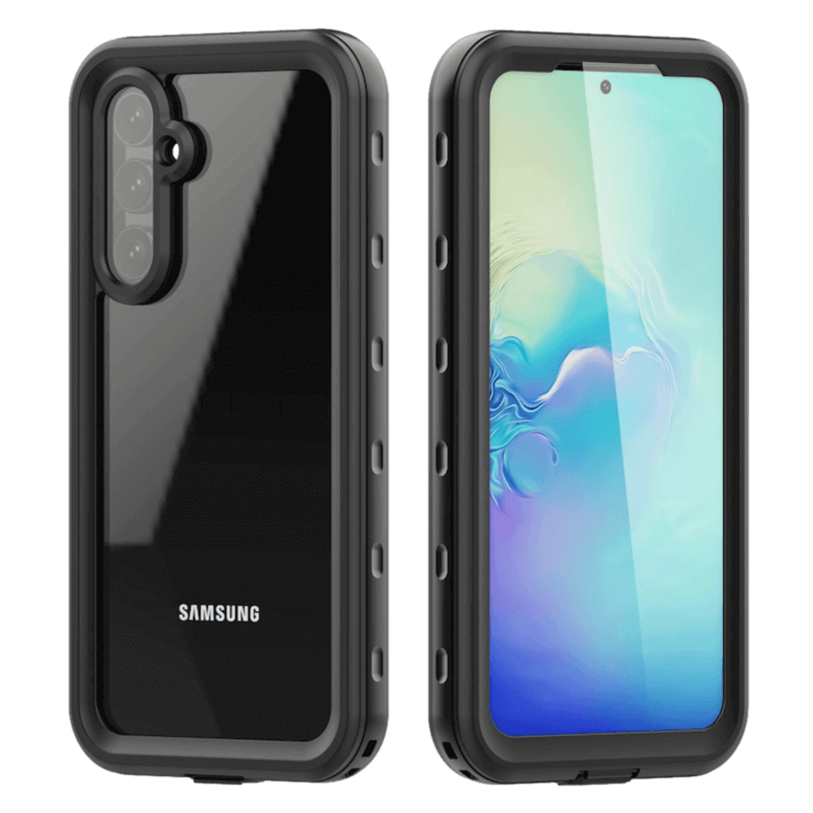 REDPEPPER Samsung Galaxy A14 Dot Pro Waterproof Beschermhoes Zwart