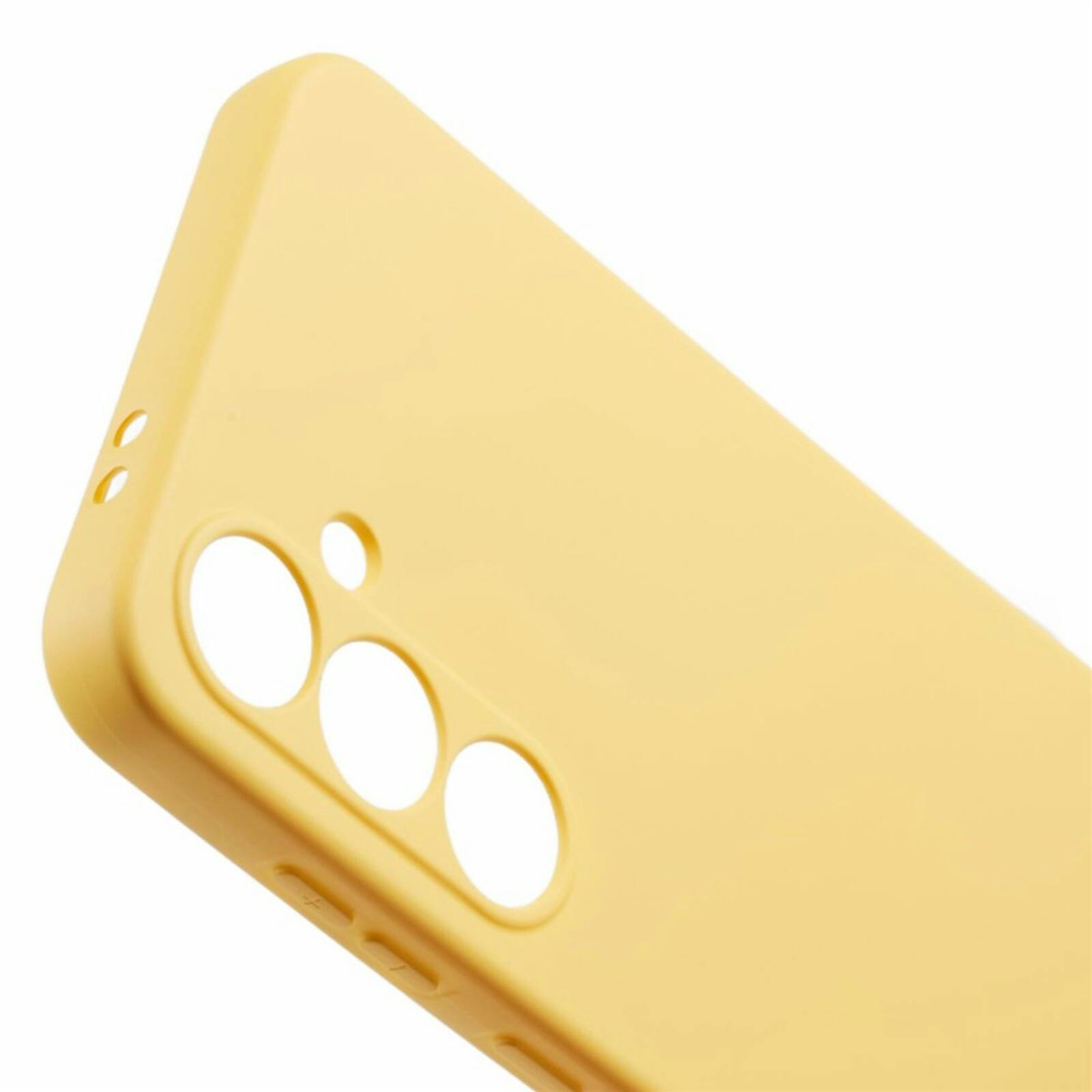 Mocaa Samsung Galaxy A37 Siliconen Hoesje Geel