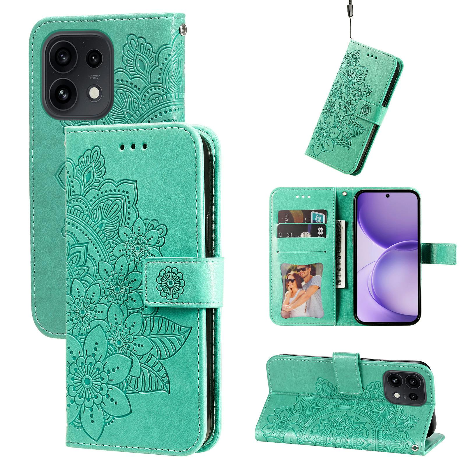 Comfycase OPPO Reno16 Pro 5G Mandala Wallet Groen