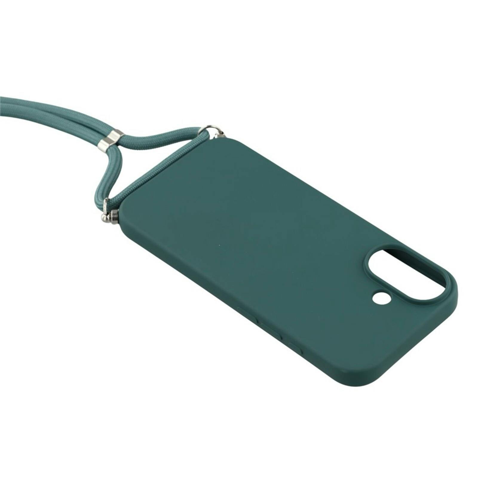 Mocaa Apple iPhone 17 Hoesje met Koord Groen