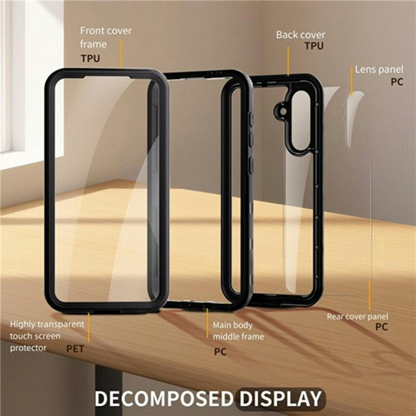 REDPEPPER Samsung Galaxy A56 Dot Pro Waterproof Hoesje Zwart