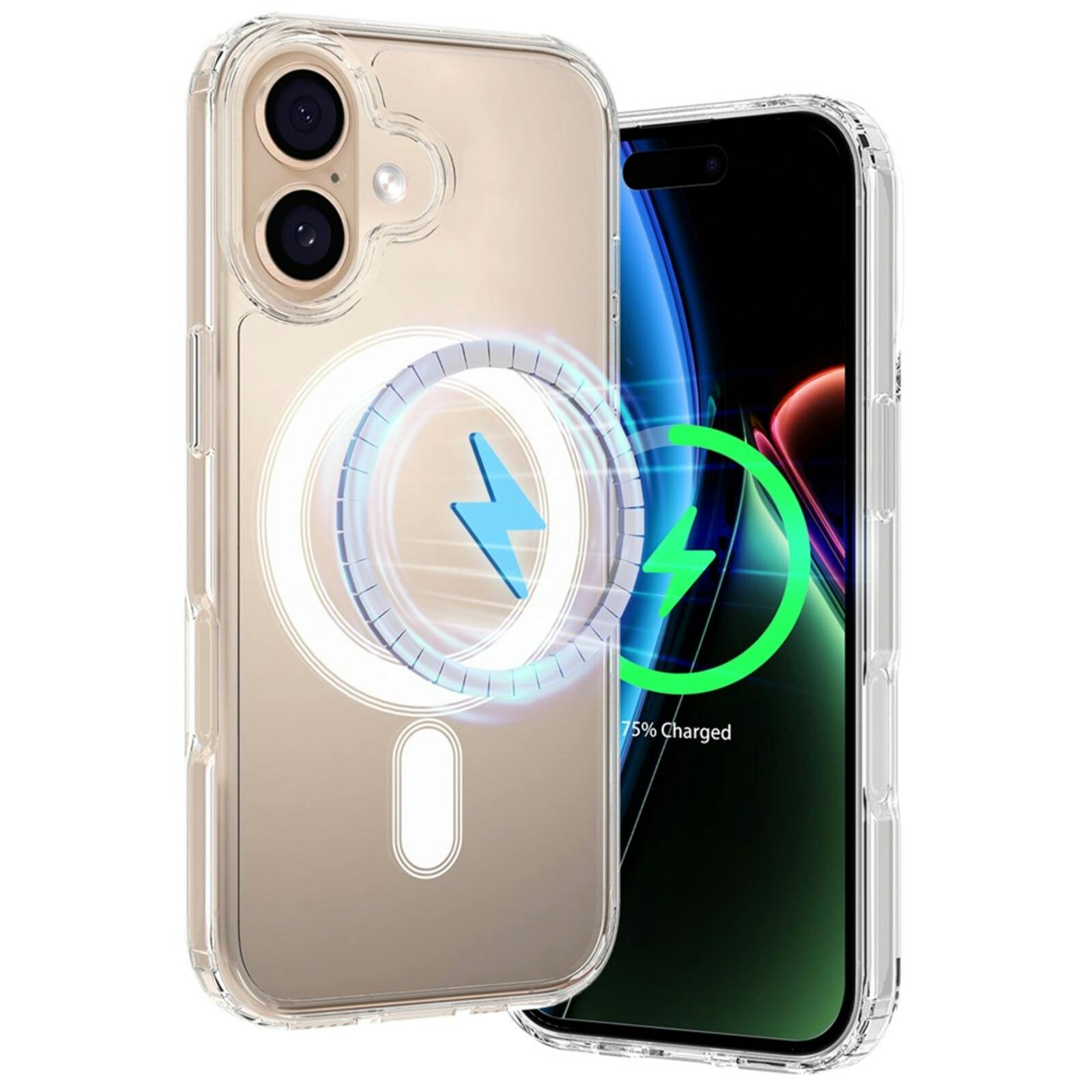 CaseBody Apple iPhone 17 MagSafe Airbag Hoesje Transparant