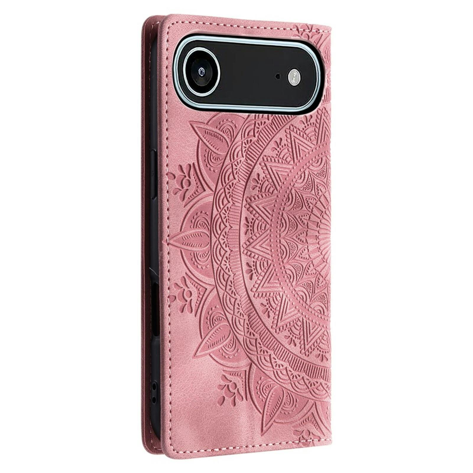 Comfycase Apple iPhone 17 Air Soft Mandala Bookcase Roze