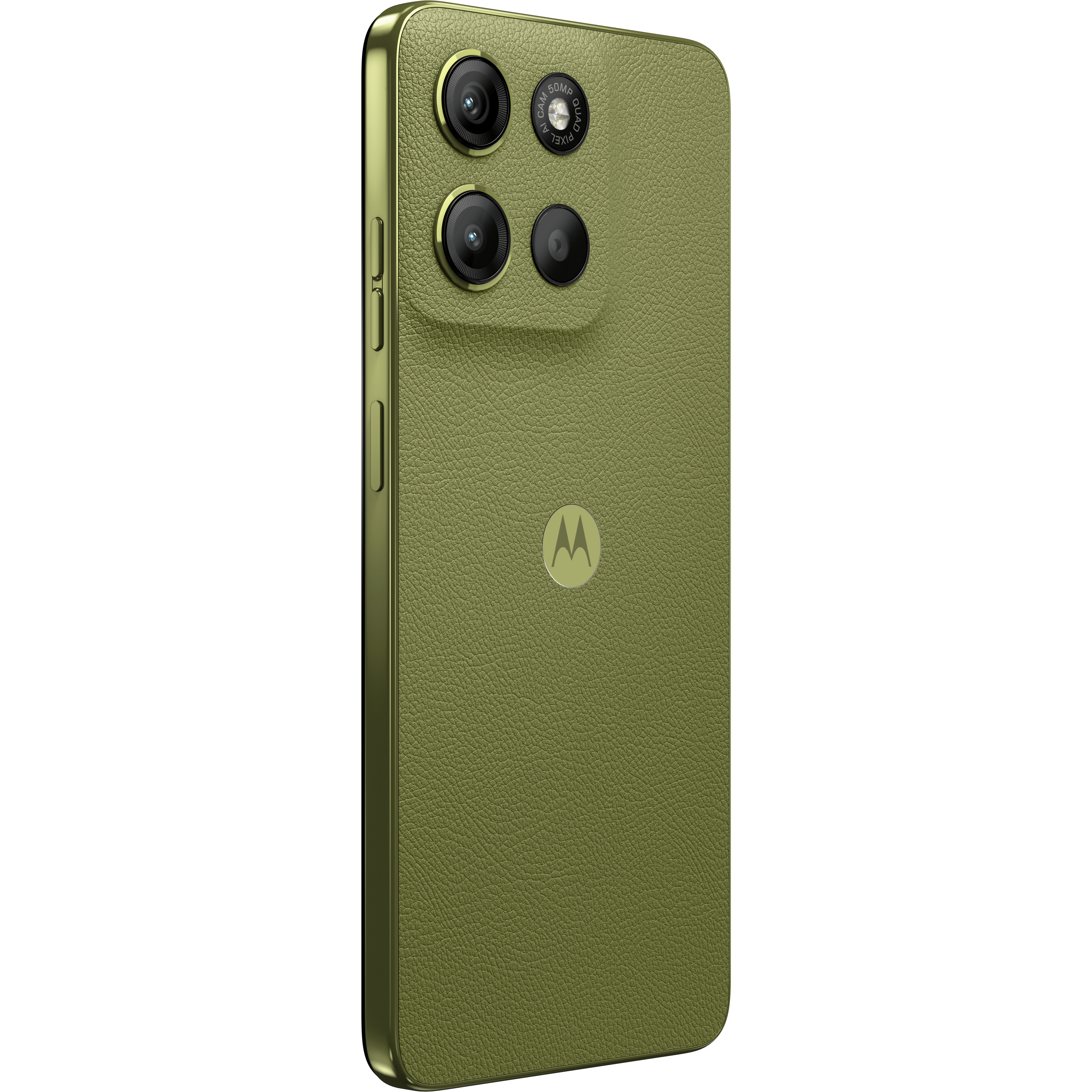 Motorola Moto G15 Iguana Green - Aanzicht vanaf links