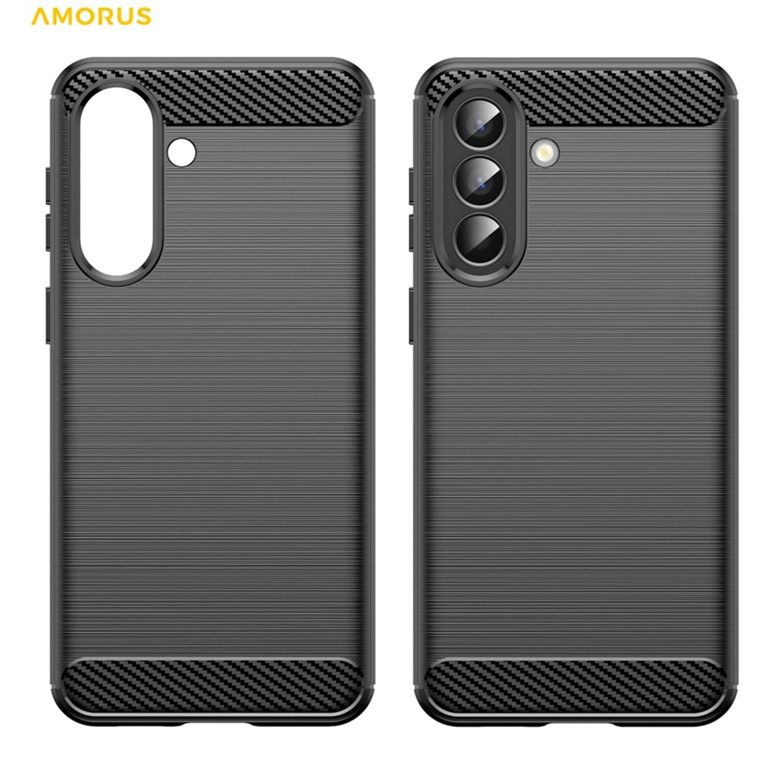 Amorus Samsung Galaxy A57 Schokbestendig Hoesje Zwart