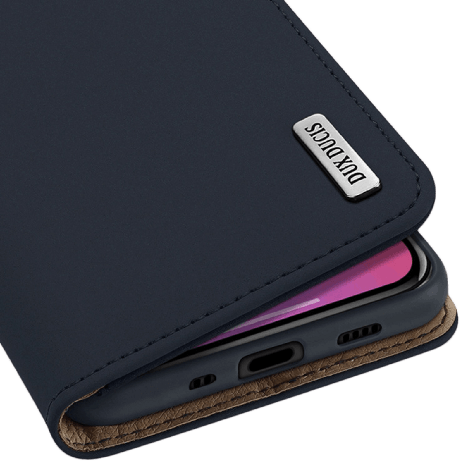 DUX DUCIS iPhone 12 Pro Max Wish Series Luxe Lederen Bookcase Hoesje Blauw