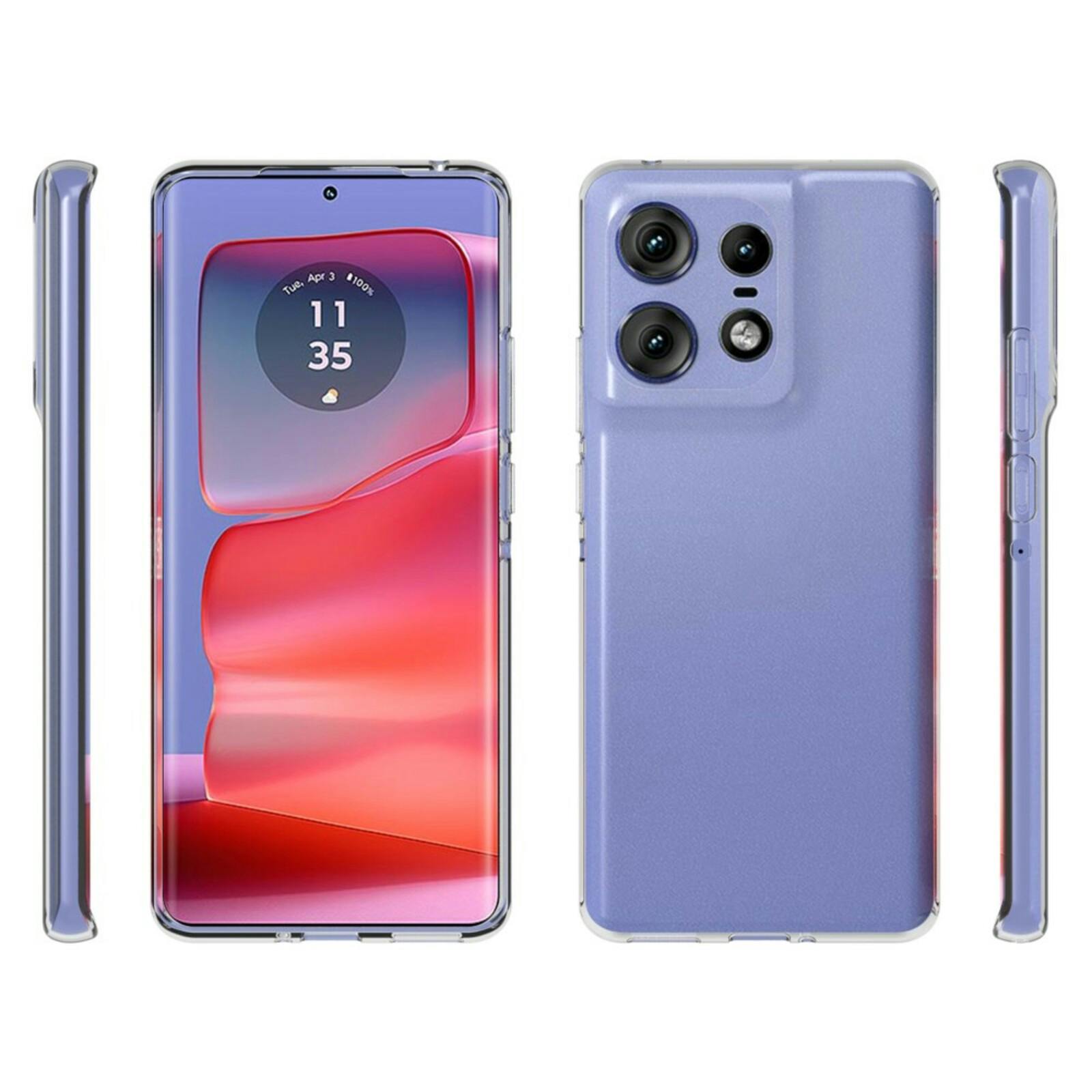 Comfycase Motorola Edge 50 Pro Hoesje Zwart